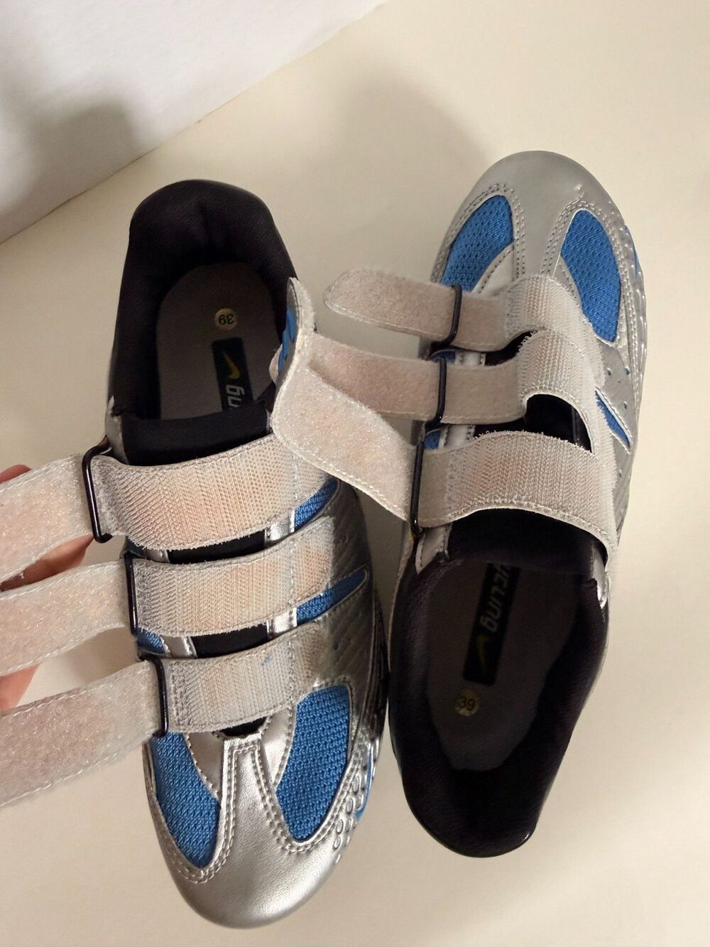 Nike Altea II Women's Cycling Shoes Size US 8  EUR 39 Chrome & Lake Blue - Picture 6 of 11